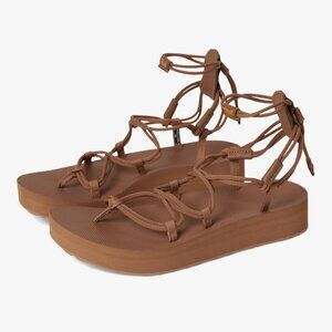 Teva's Size 7 Platform Midform Infinity Sandal, Lion